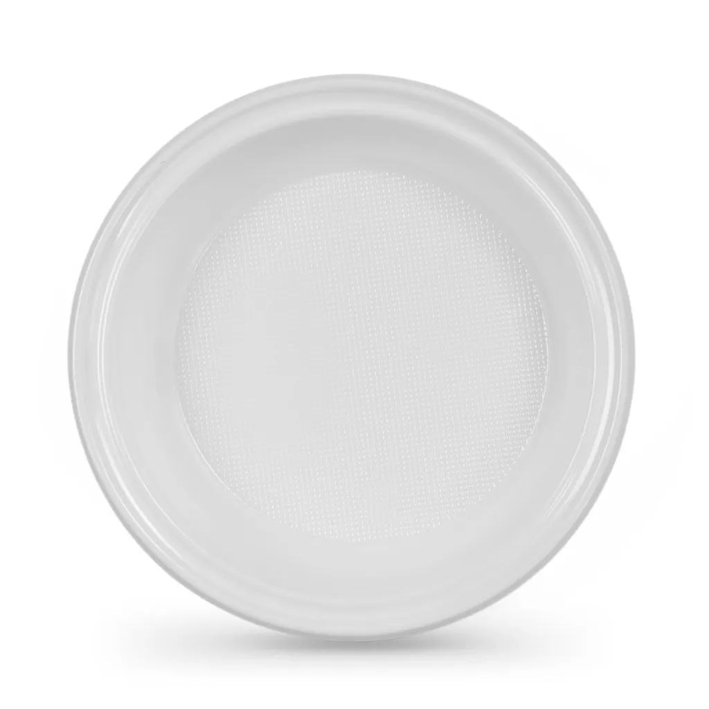 Set di piatti riutilizzabili Algon Rotondo Bianco 20,5 x 3 cm Plastica 25 Unità